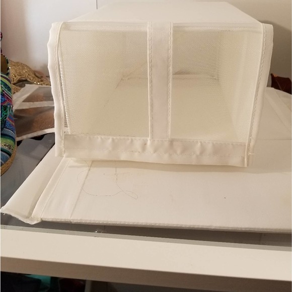 Cloth shoebox container white - Picture 1 of 7